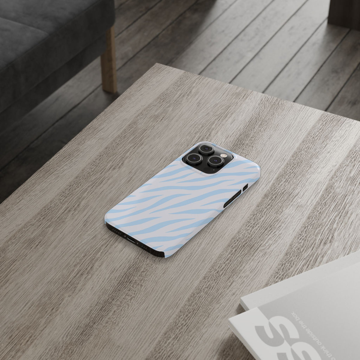 Blue Zebra - Slim iphone Case