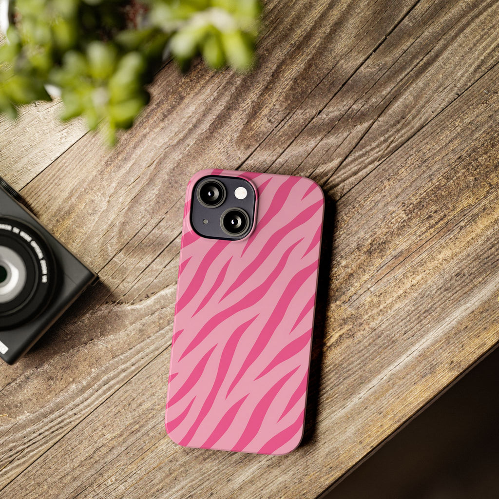 Pink Zebra— Slim iphone Case