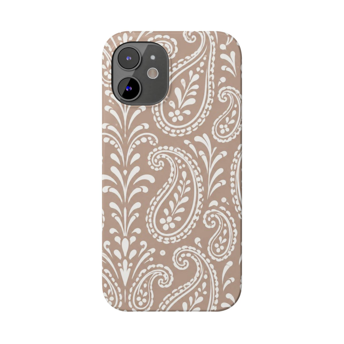 Beige Paisley — Slim iphone Case