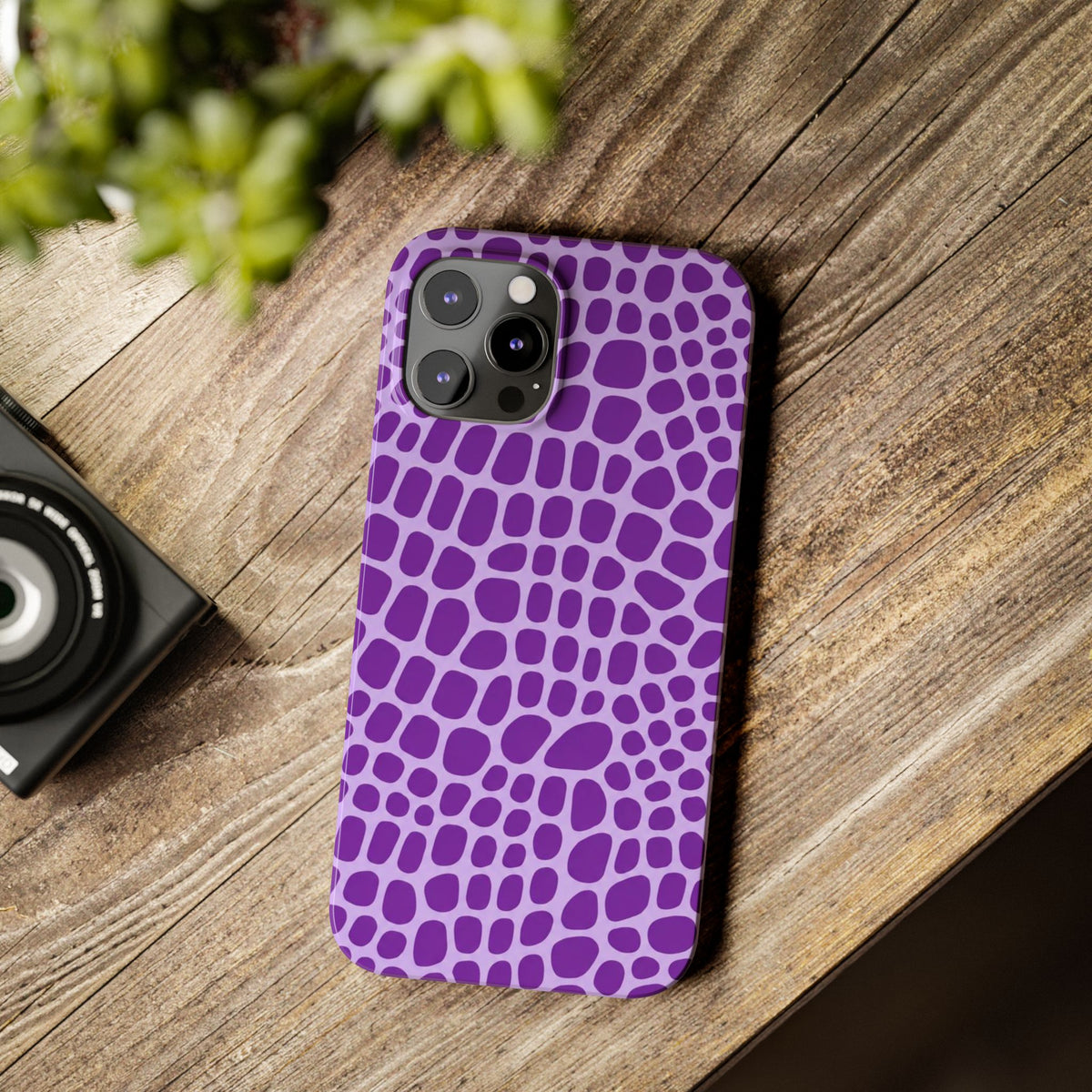 Purple Gator - Slim iphone Case