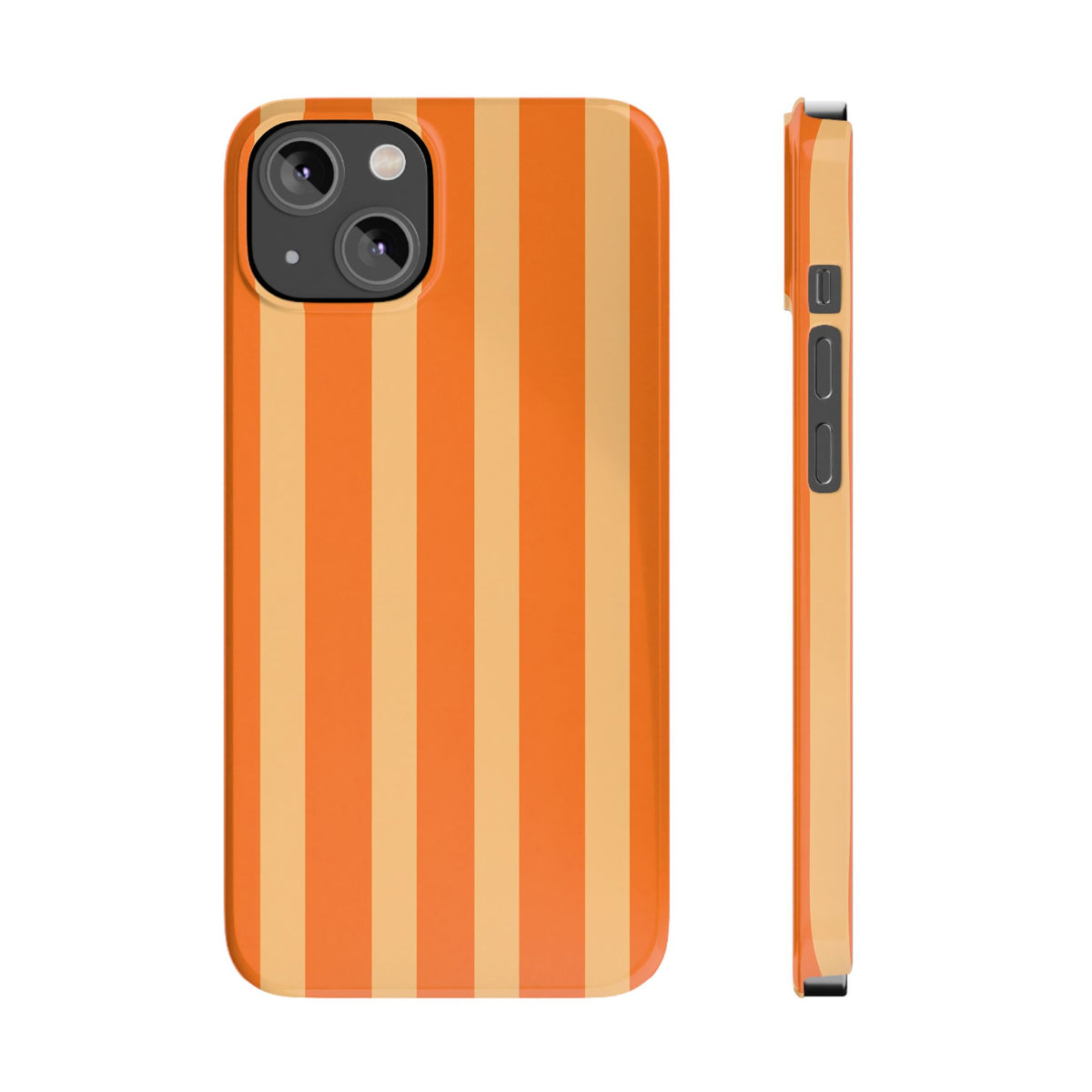 Retro Orange Stripes - Slim iphone Case