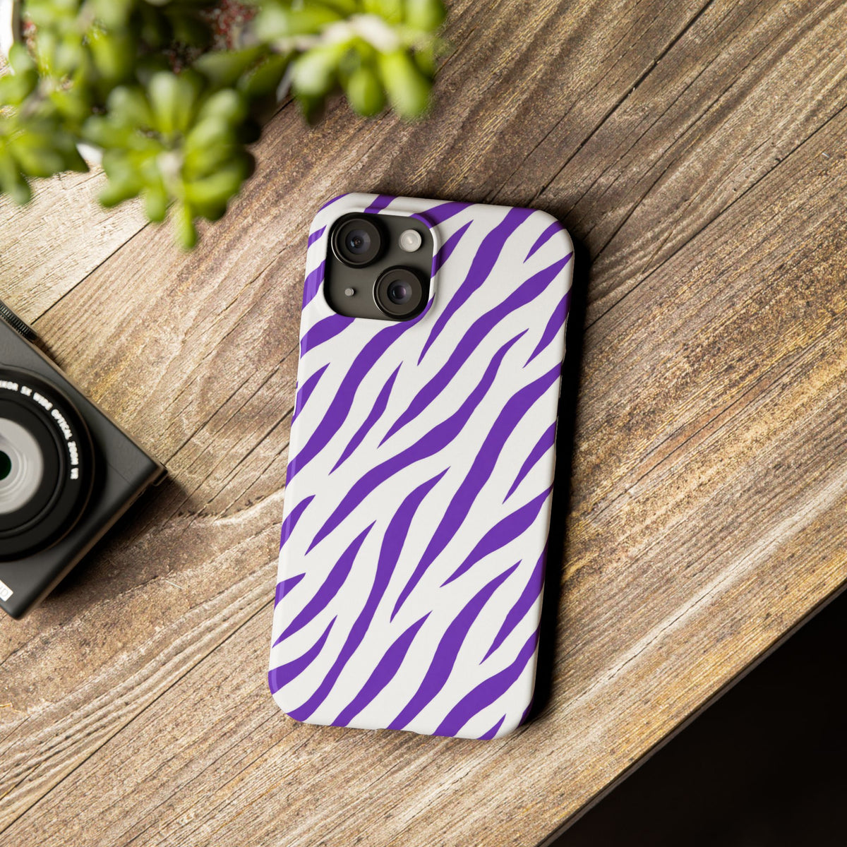 Purple Zebra  — Slim iphone Case