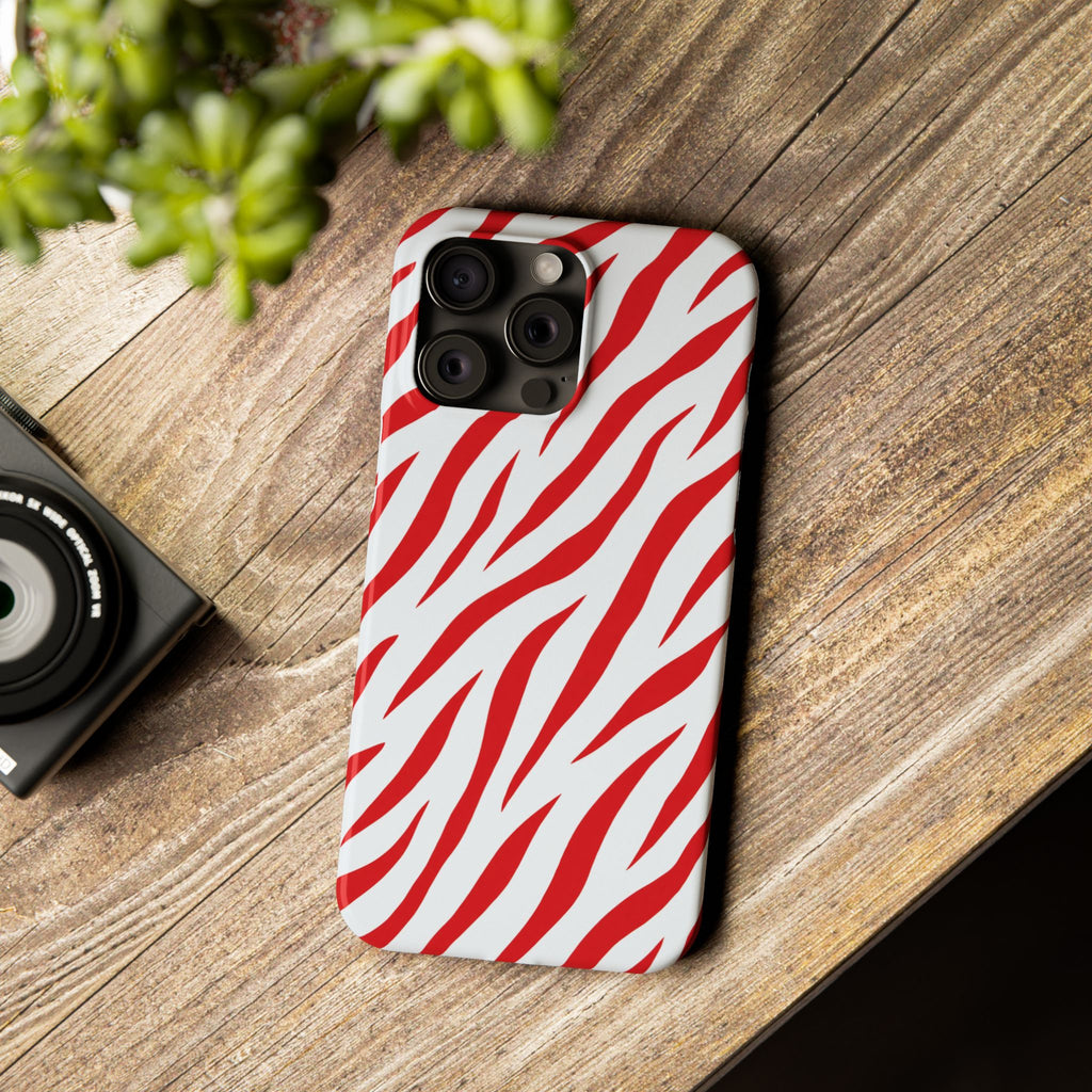 Red Zebra — Slim iphone Case