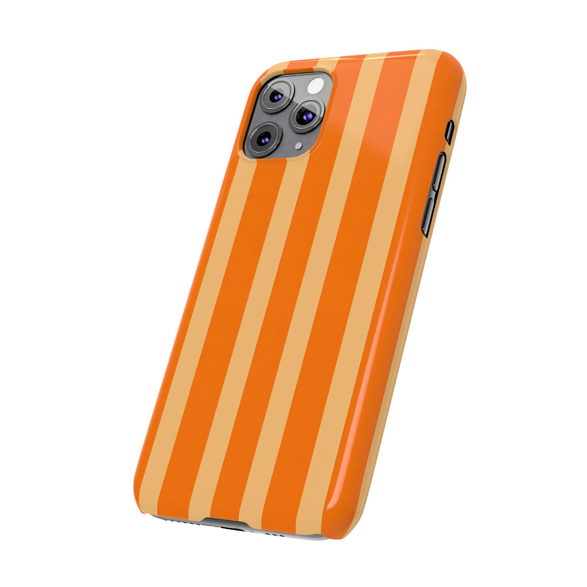 Retro Orange Stripes - Slim iphone Case