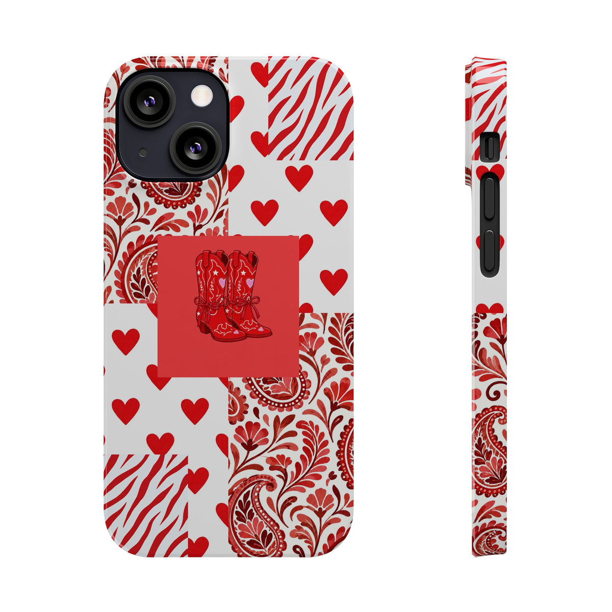 Red Boot Multi Pattern— Slim iPhone Case