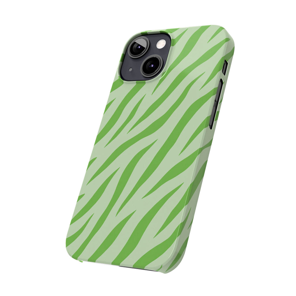 Green Zebra — Slim iphone Case