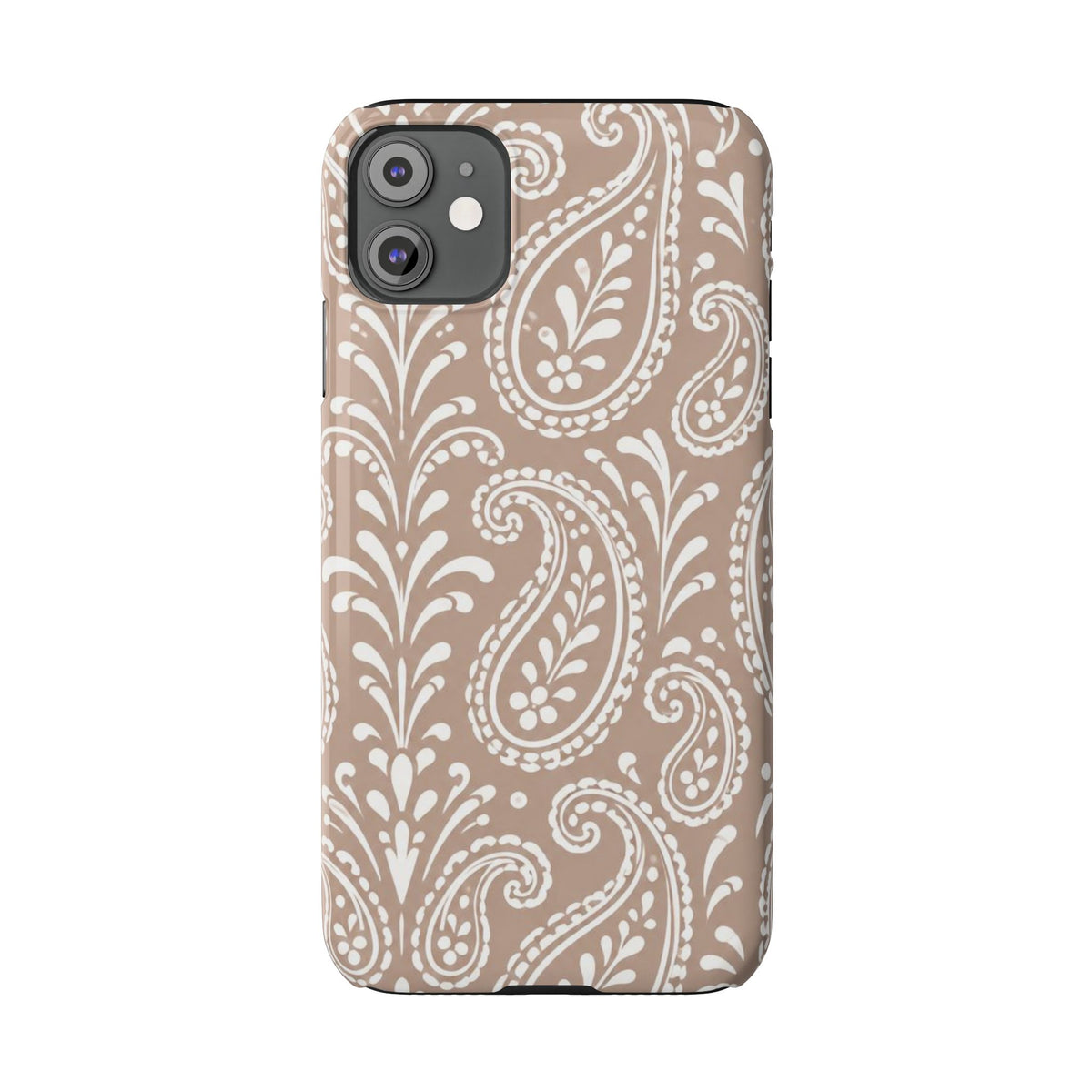 Beige Paisley — Slim iphone Case