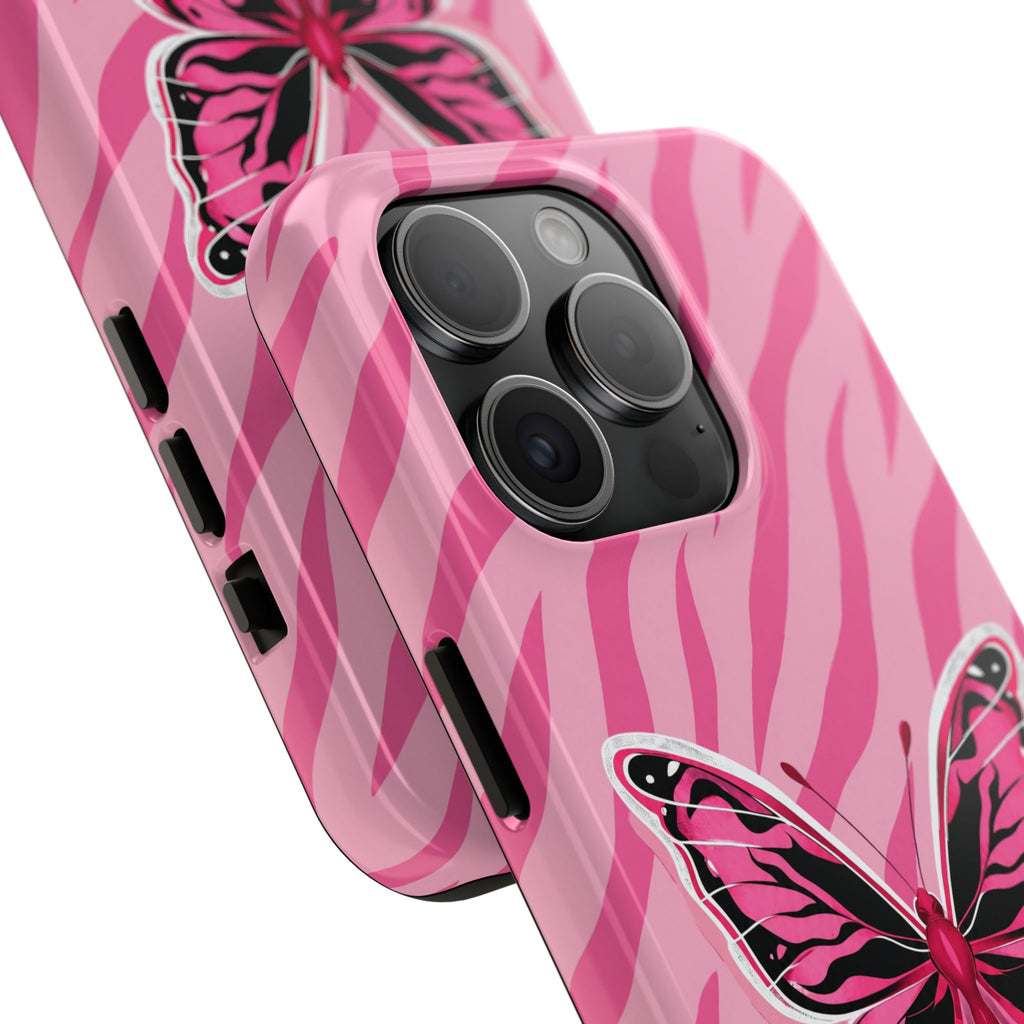 Pink Butterfly - Tough Phone Case