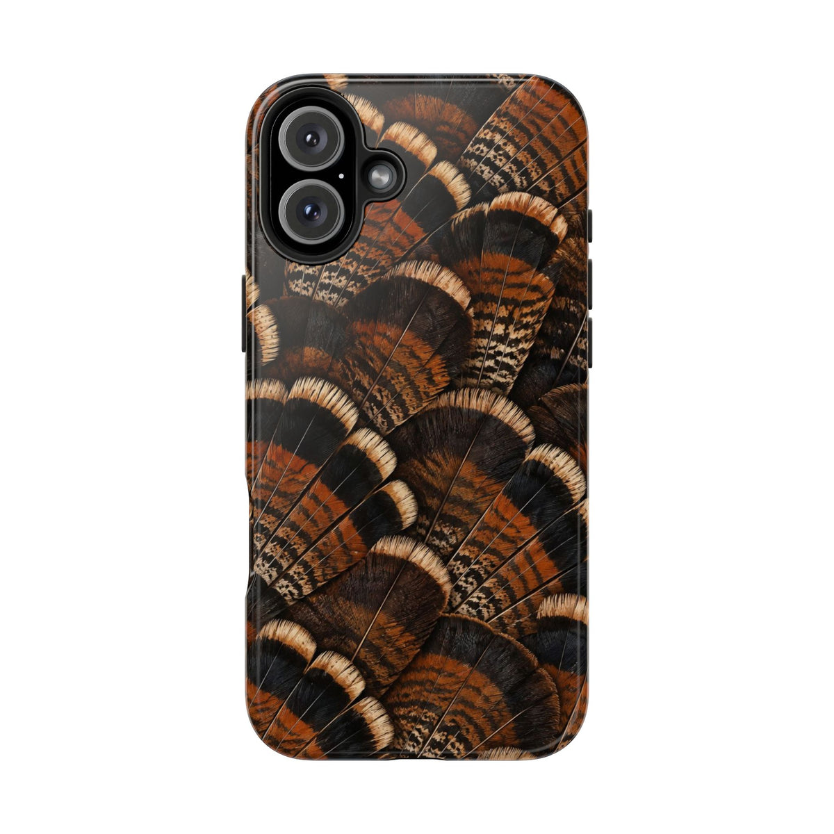Rustic Turkey Feather Pattern - Tough Phone Case