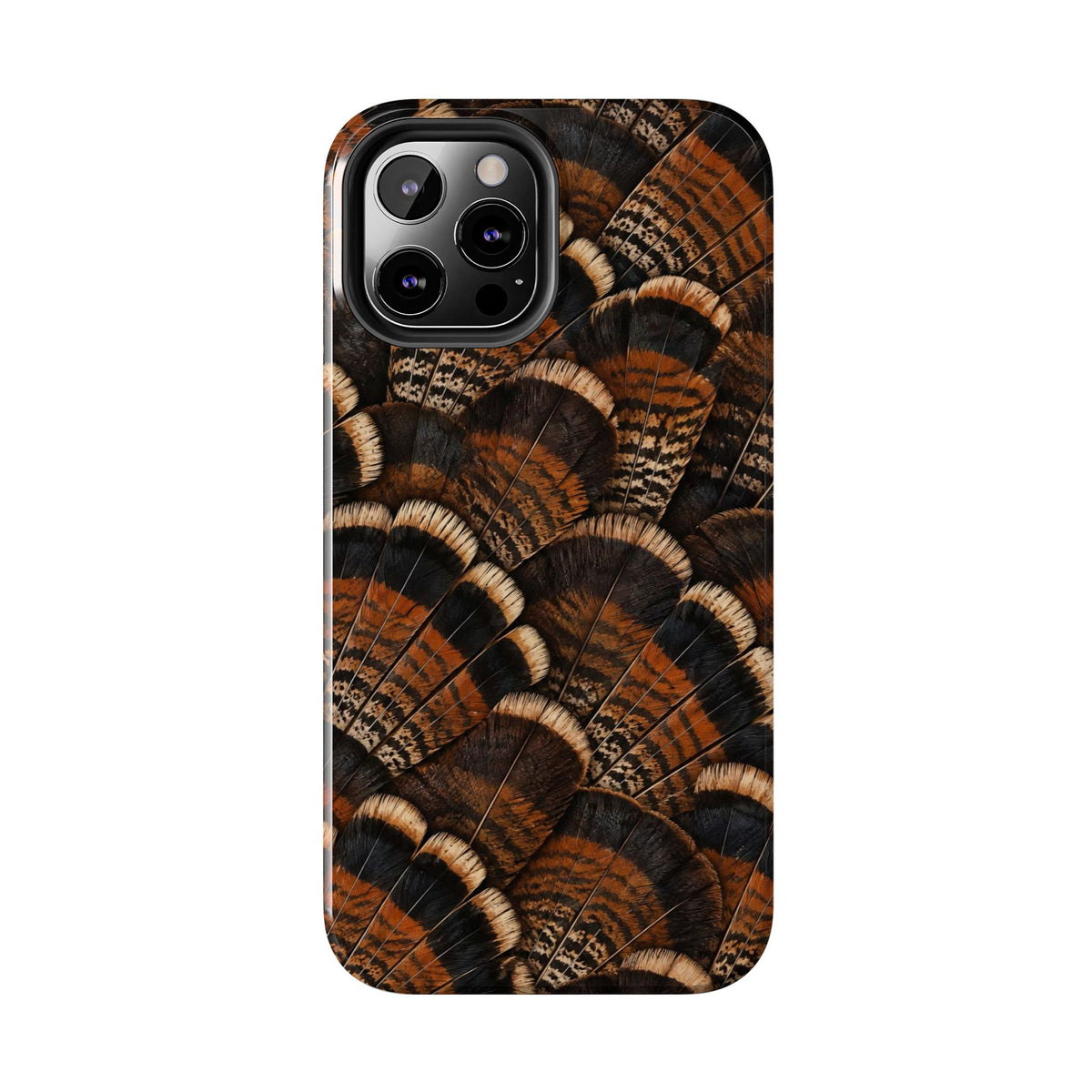 Rustic Turkey Feather Pattern - Tough Phone Case
