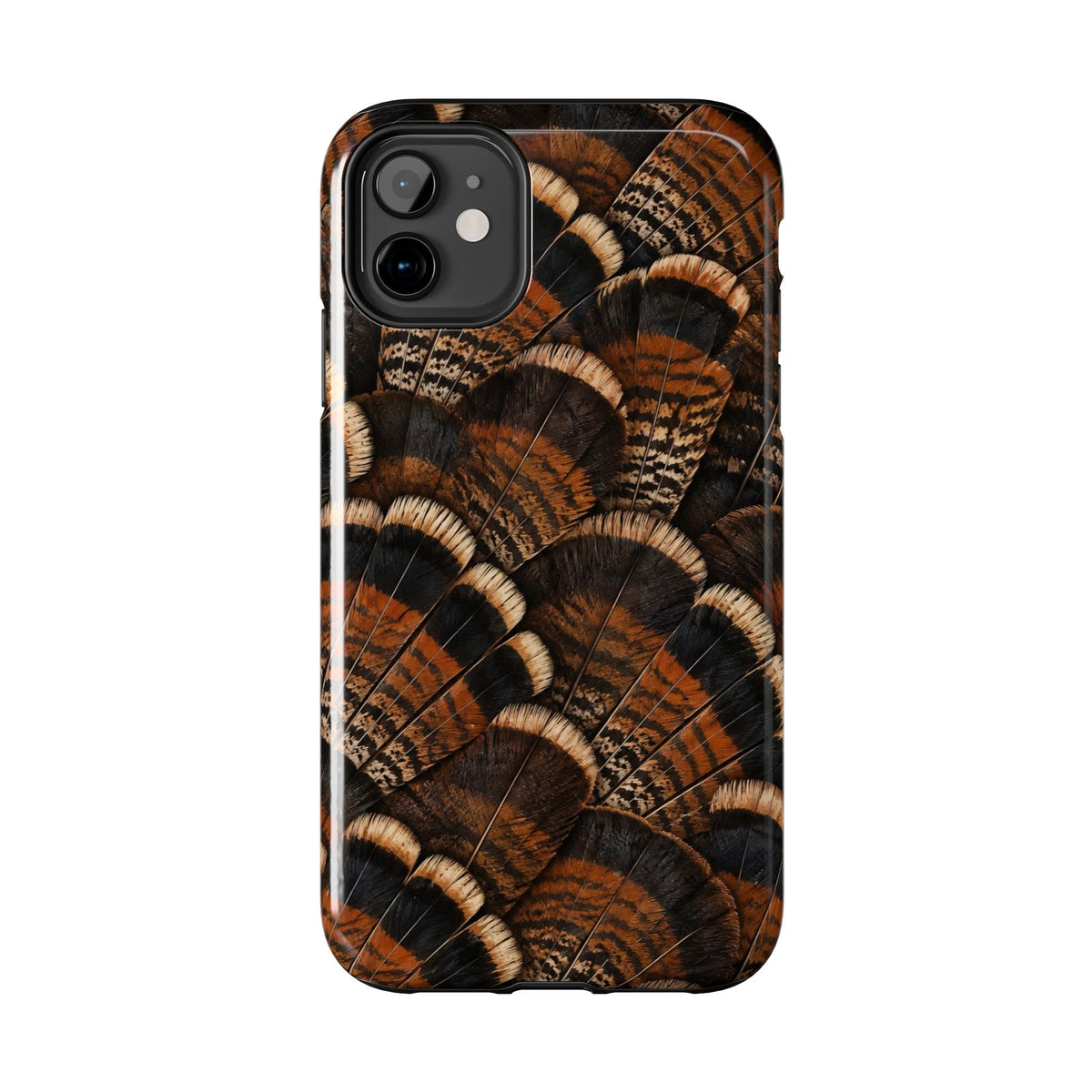 Rustic Turkey Feather Pattern - Tough Phone Case