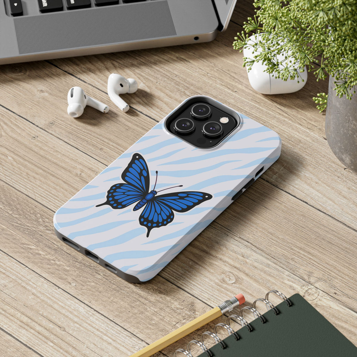 Blue Butterfly — Tough Phone Case