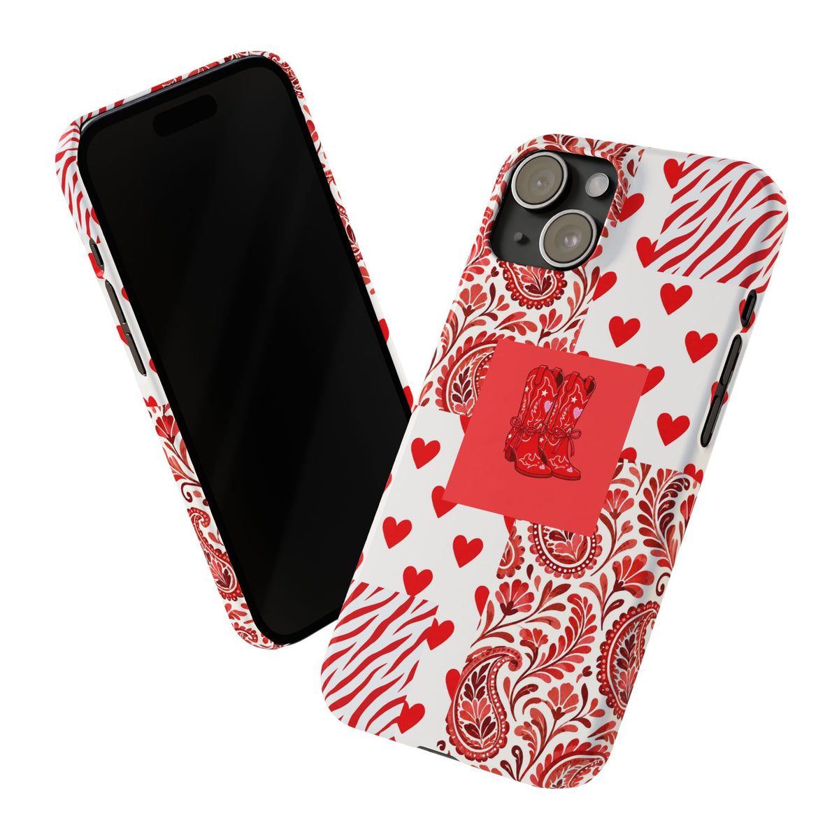 Red Boot Multi Pattern— Slim iPhone Case