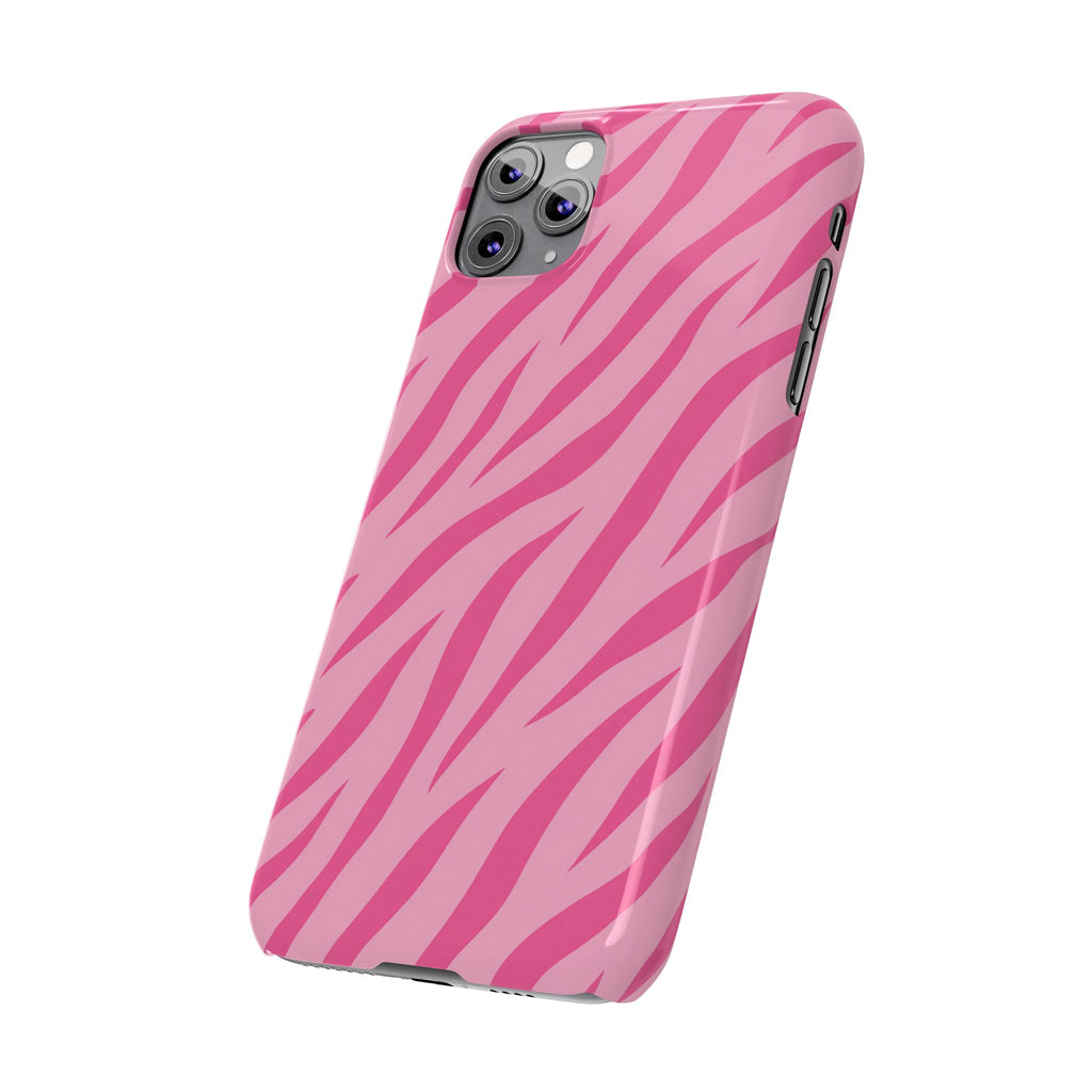 Pink Zebra— Slim iphone Case