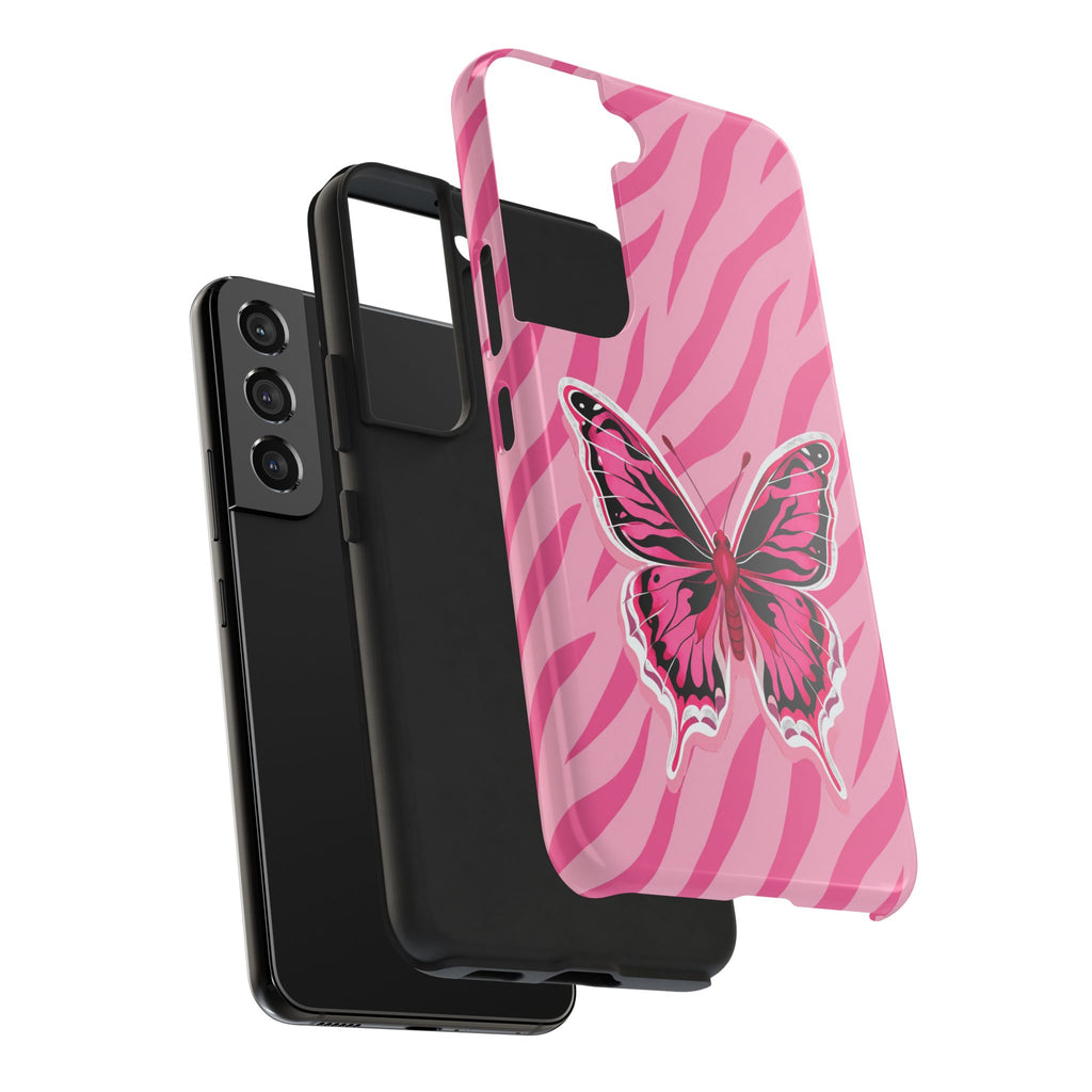 Pink Butterfly - Tough Phone Case
