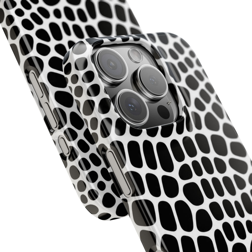 Black and White Gator — Slim iphone Case