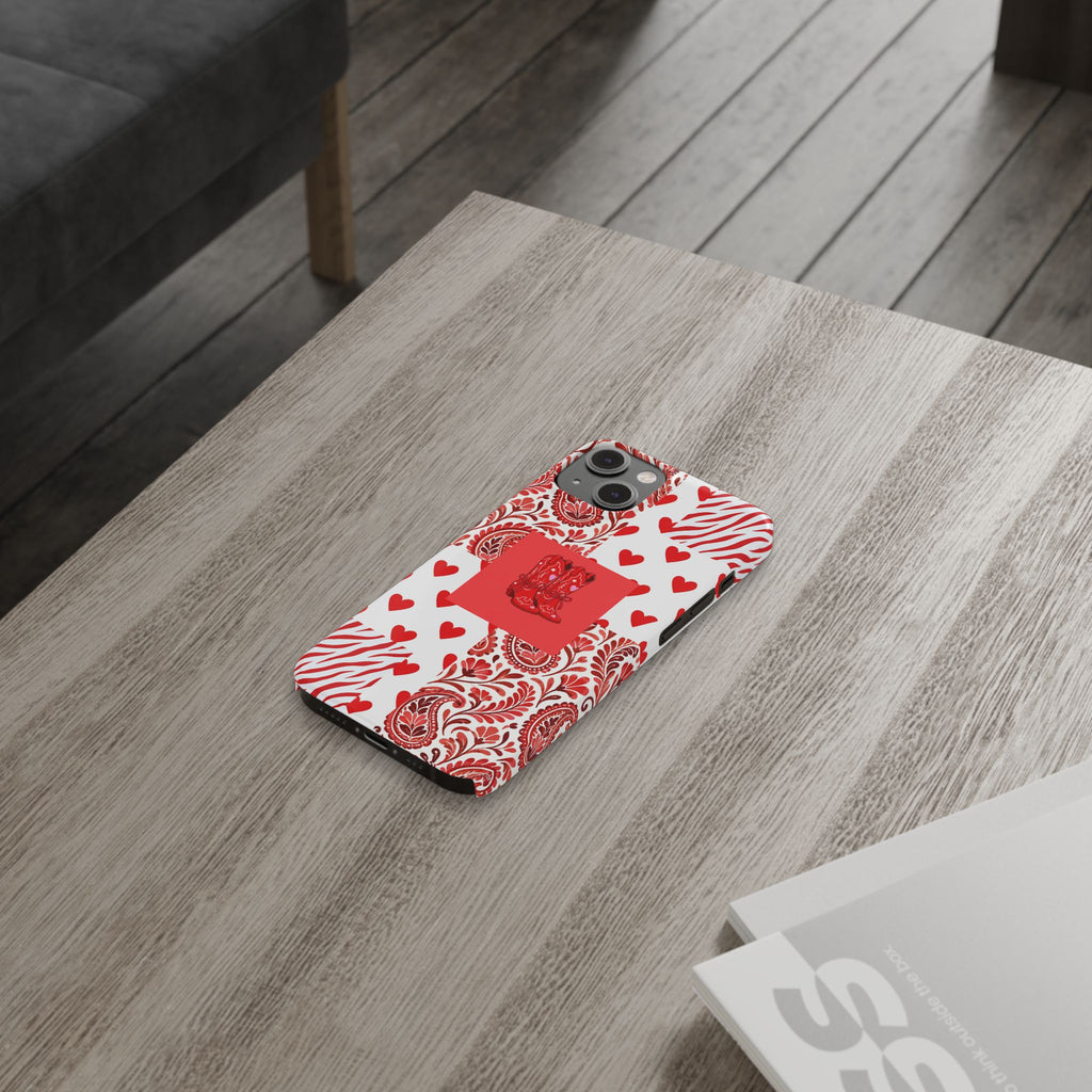 Red Boot Multi Pattern— Slim iPhone Case