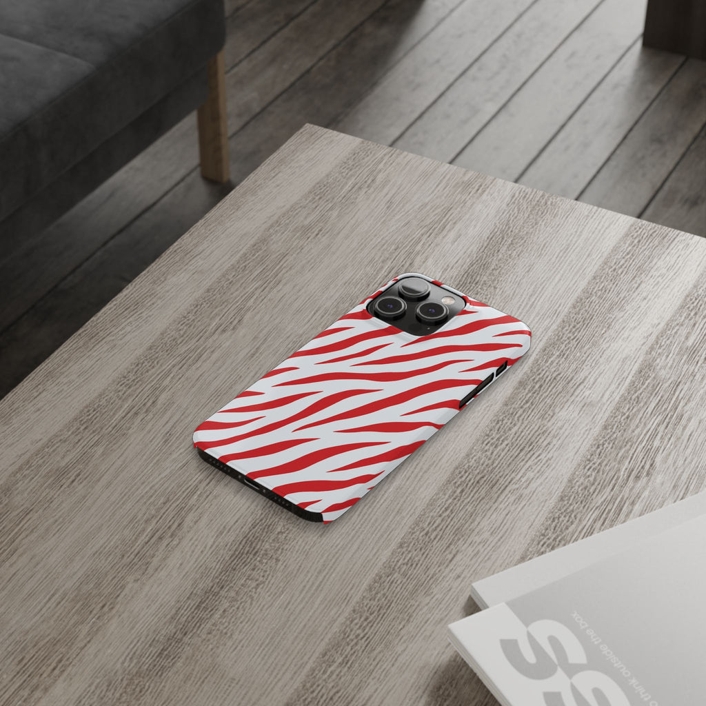 Red Zebra — Slim iphone Case