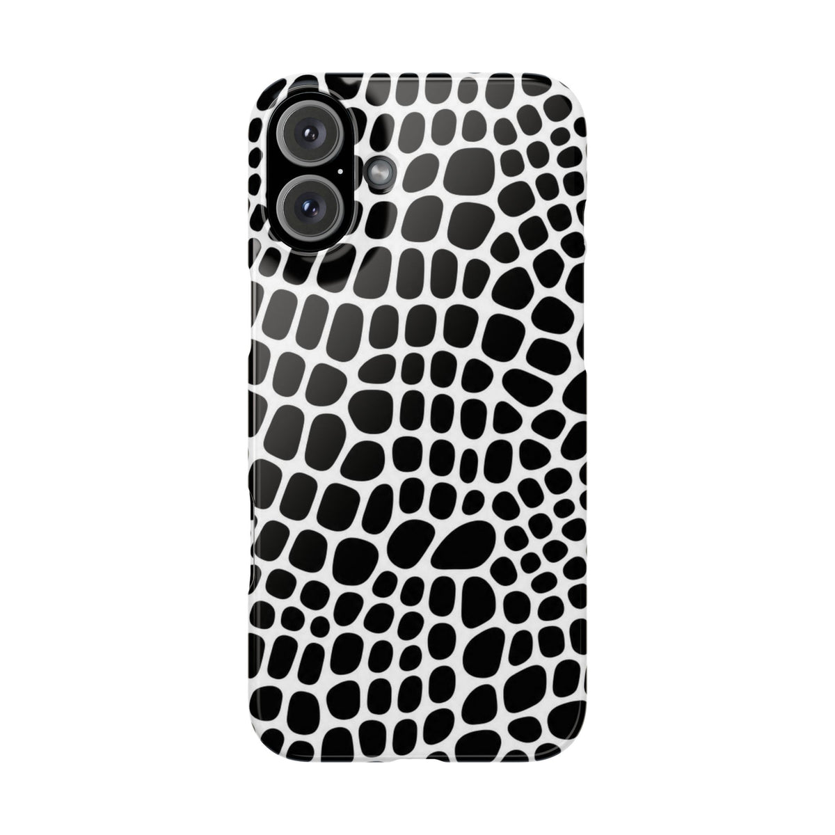 Black and White Gator — Slim iphone Case
