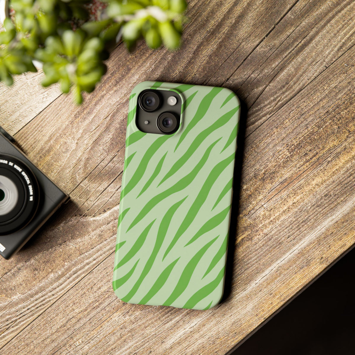 Green Zebra — Slim iphone Case