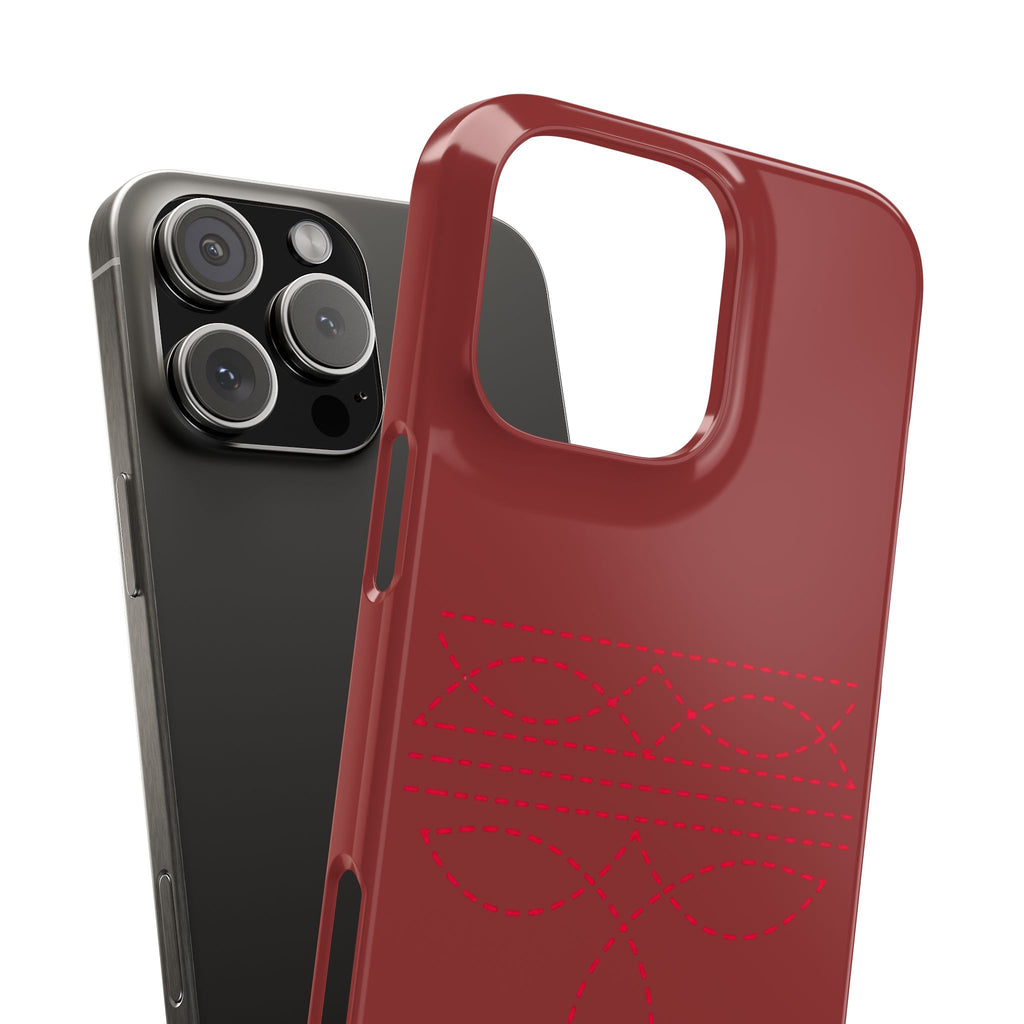 Red Boot Stitch — Slim iphone Case