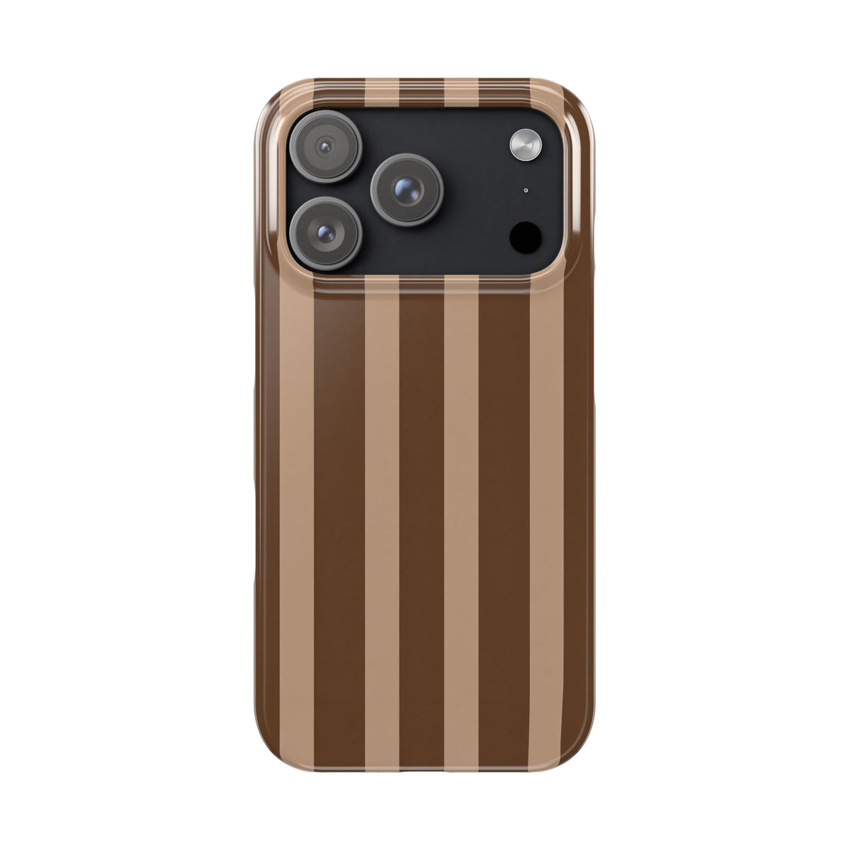 Retro Brown Stripes— Slim iphone Case
