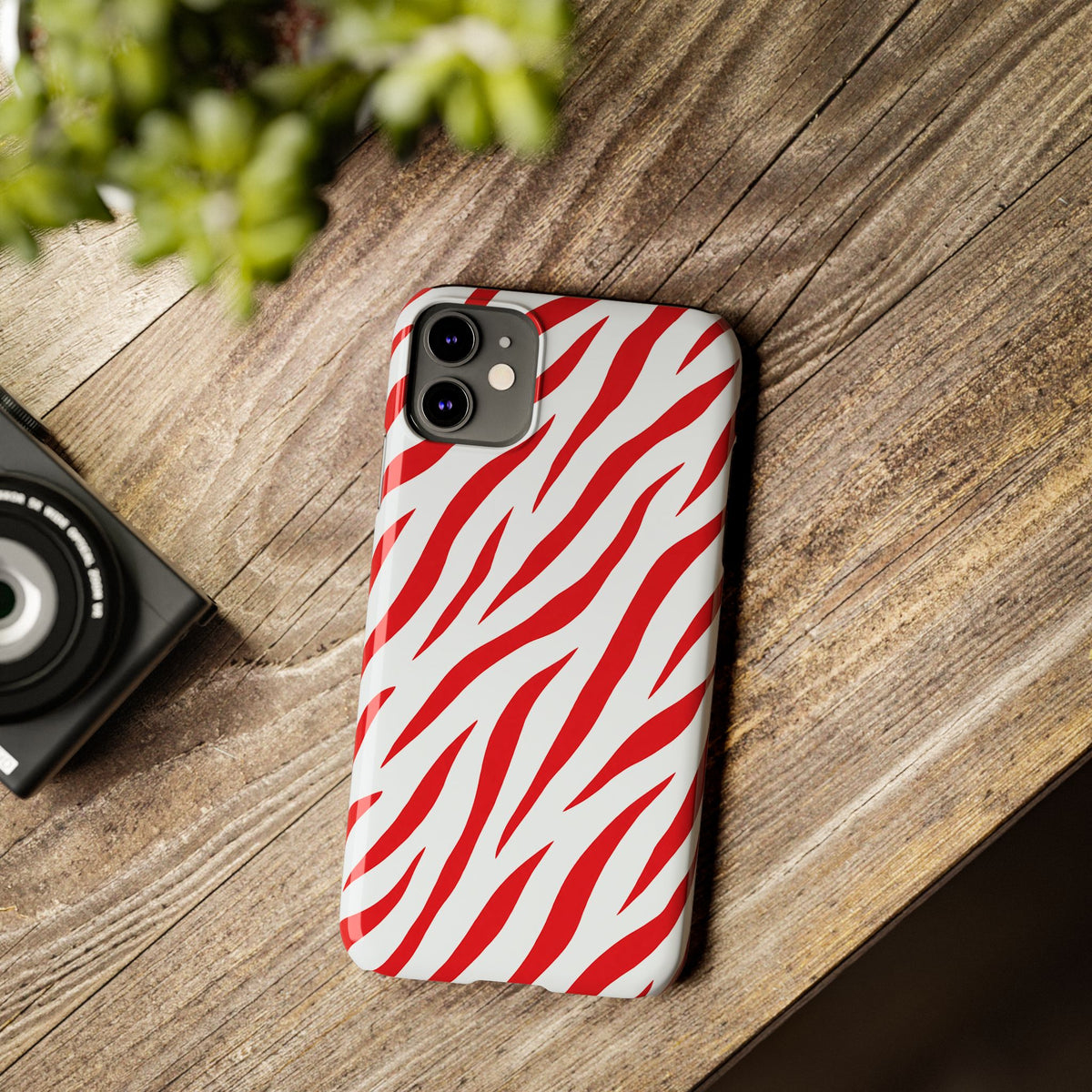 Red Zebra — Slim iphone Case