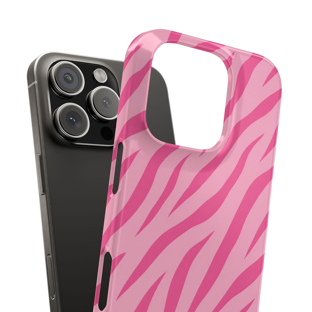 Pink Zebra— Slim iphone Case