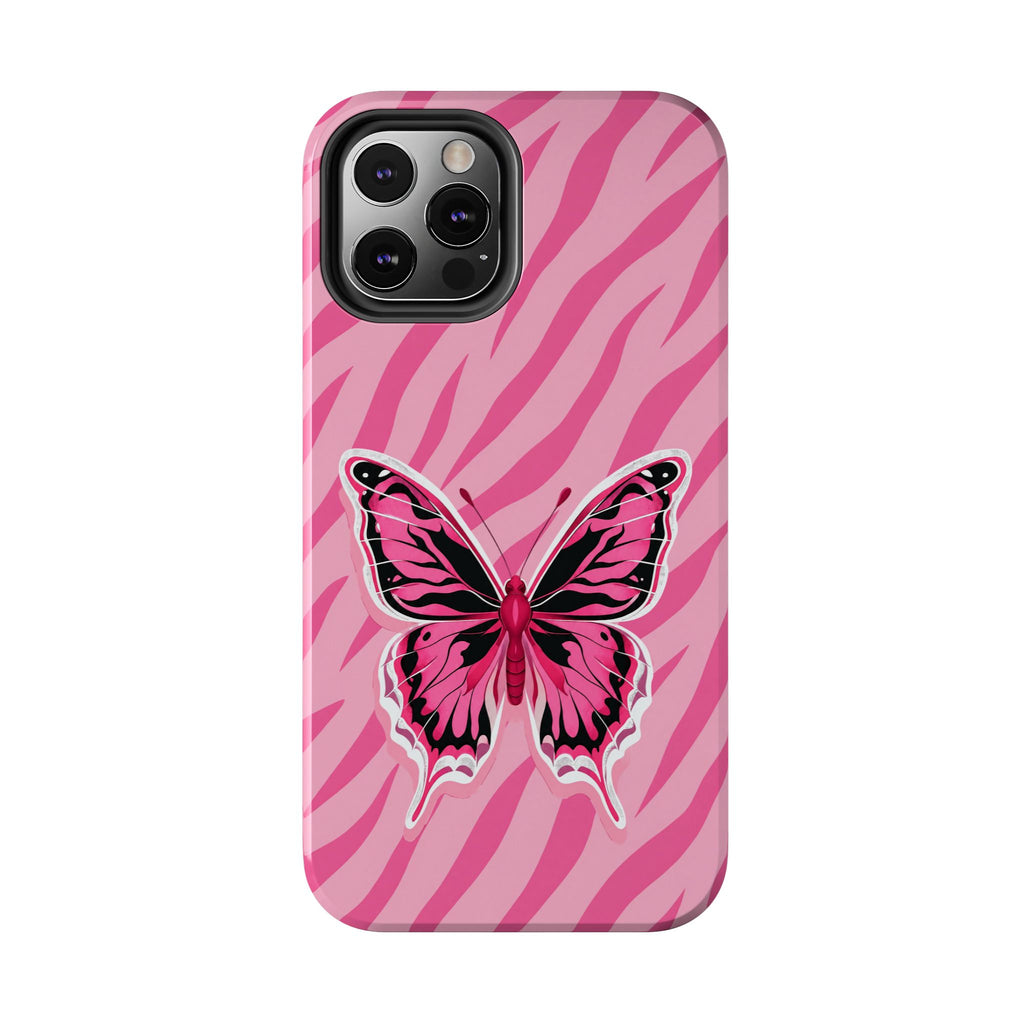 Pink Butterfly - Tough Phone Case