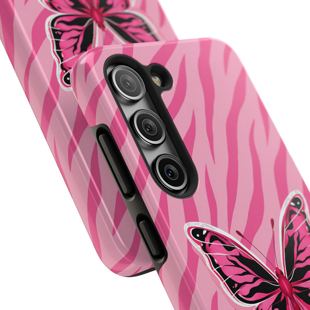Pink Butterfly - Tough Phone Case