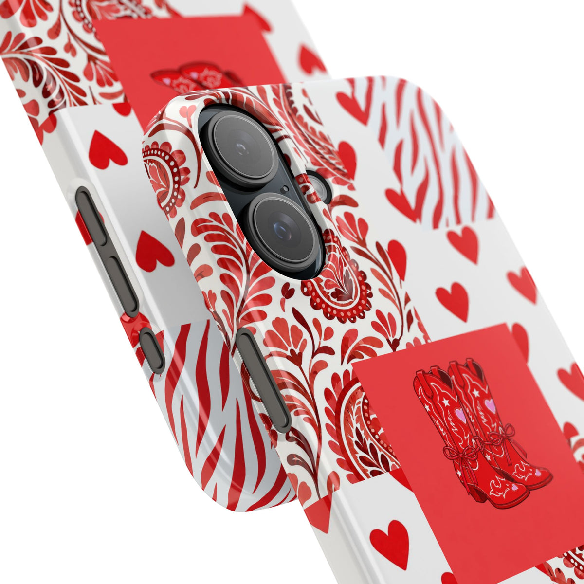 Red Boot Multi Pattern— Slim iPhone Case