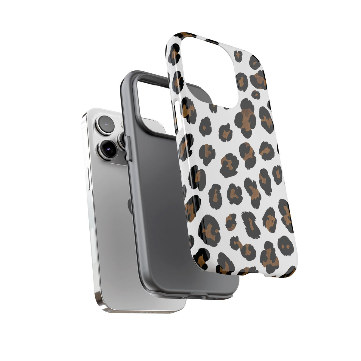White Classic Leopard — Tough iphone case