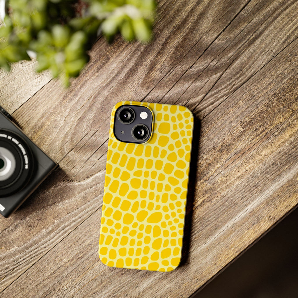 Yellow Gator — Slim iphone Case