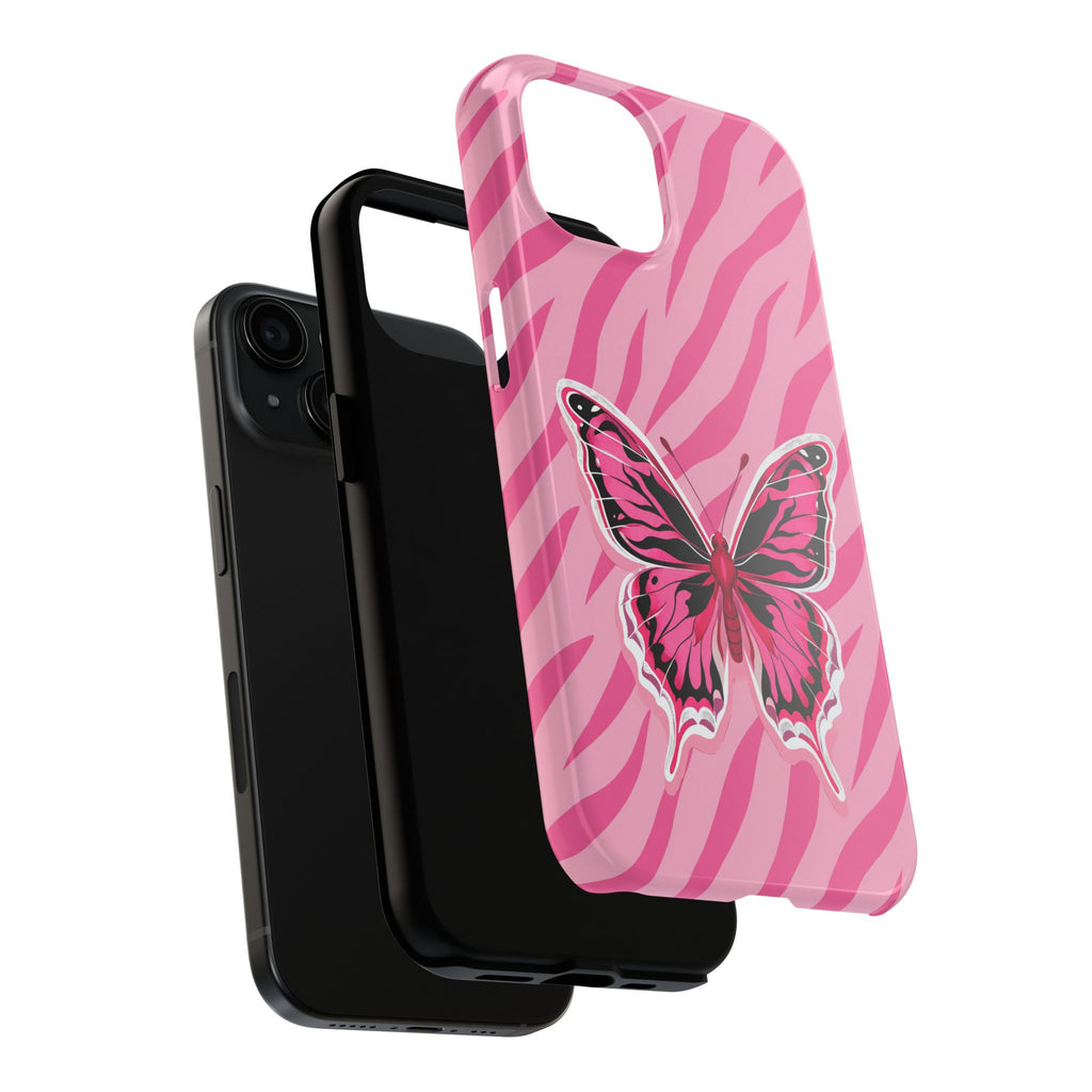 Pink Butterfly - Tough Phone Case