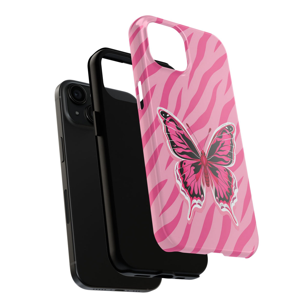 Pink Butterfly - Tough Phone Case