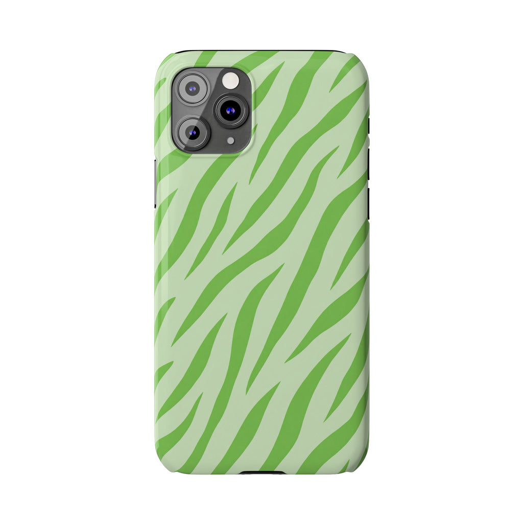 Green Zebra — Slim iphone Case