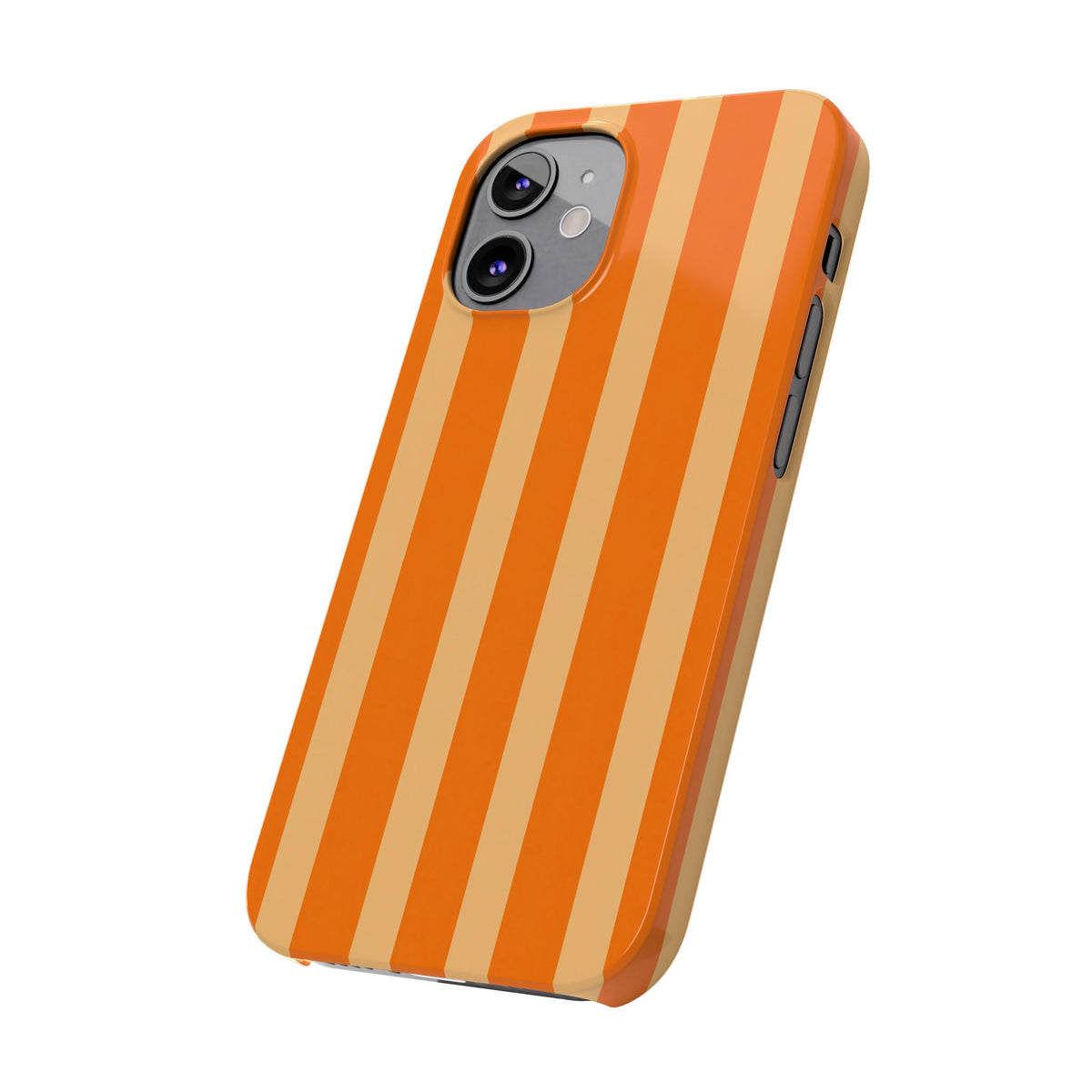 Retro Orange Stripes - Slim iphone Case