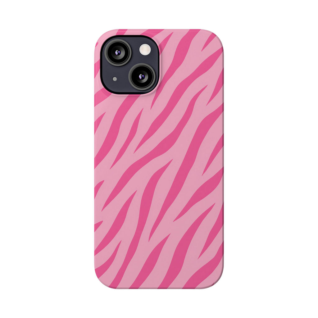 Pink Zebra— Slim iphone Case