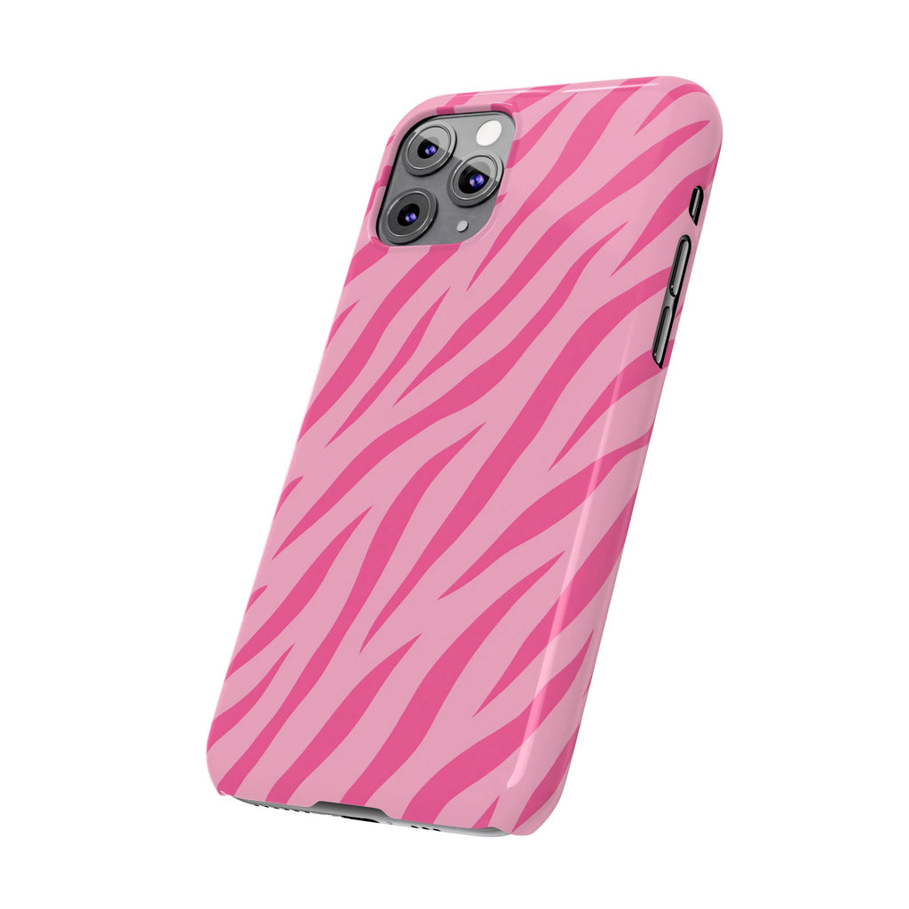 Pink Zebra— Slim iphone Case