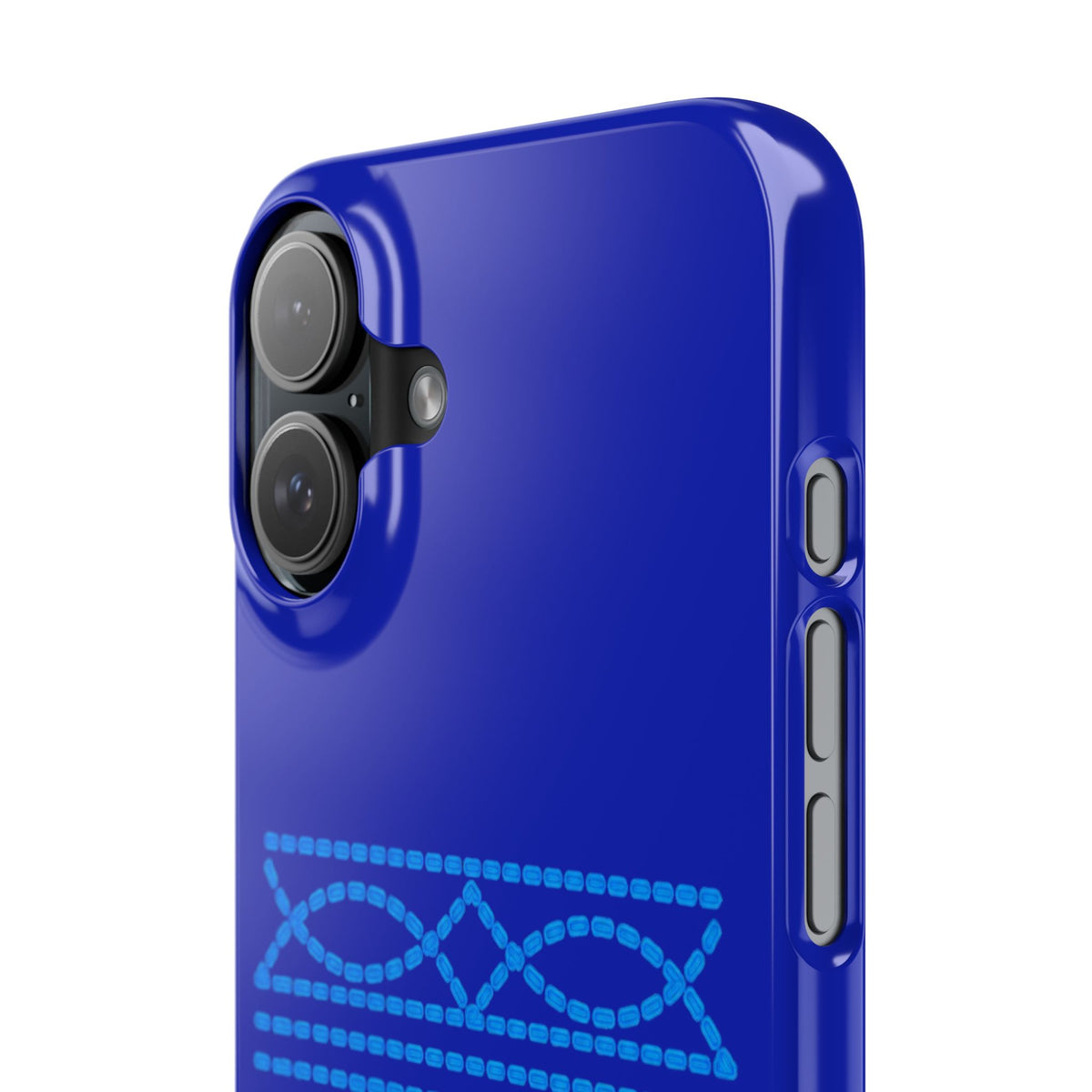 Blue Boot Stitch— Slim iphone Case