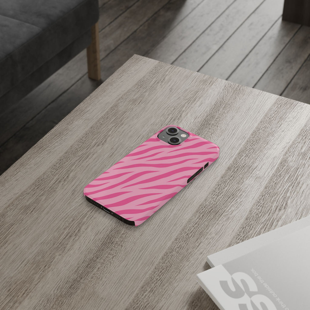 Pink Zebra— Slim iphone Case