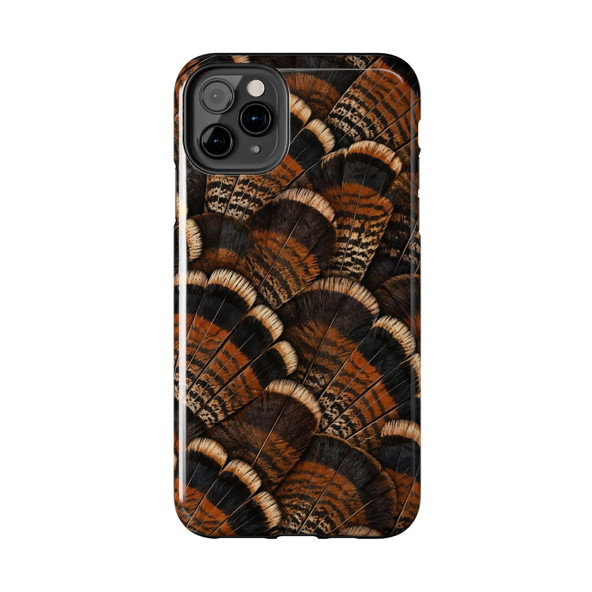 Rustic Turkey Feather Pattern - Tough Phone Case