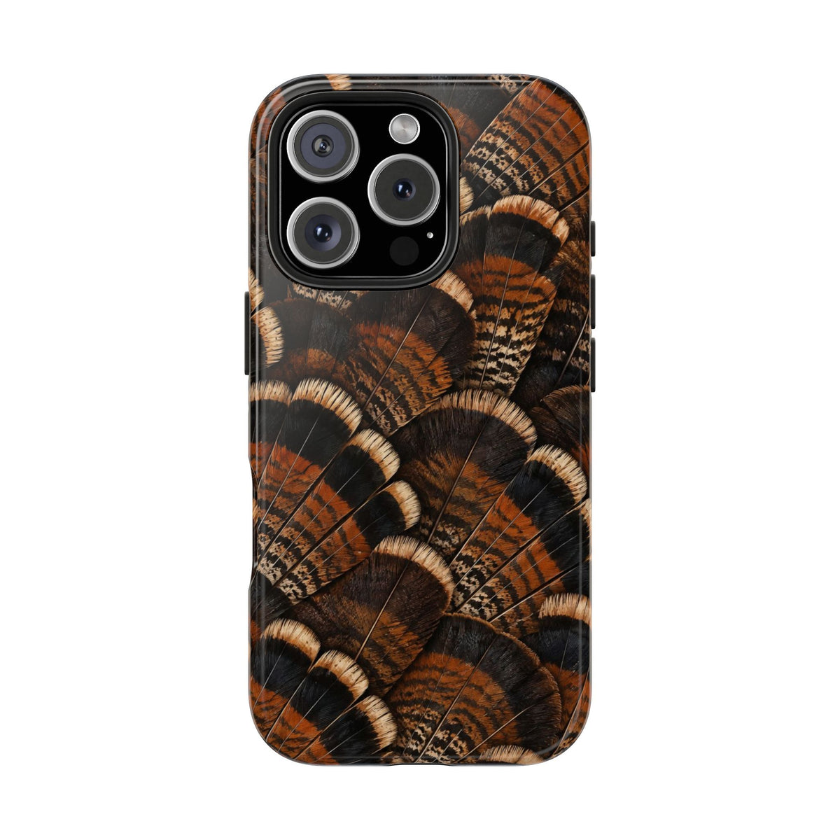 Rustic Turkey Feather Pattern - Tough Phone Case