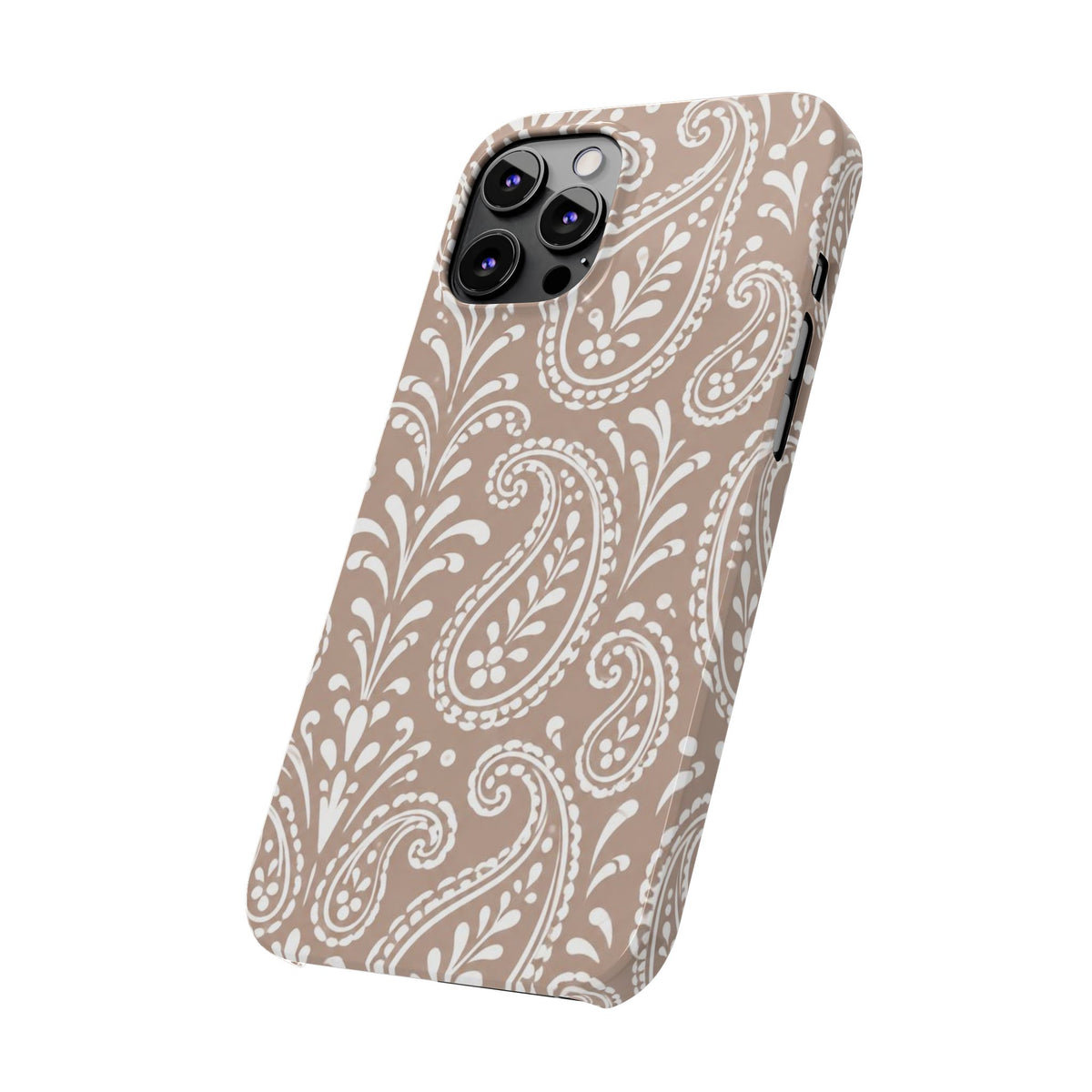 Beige Paisley — Slim iphone Case