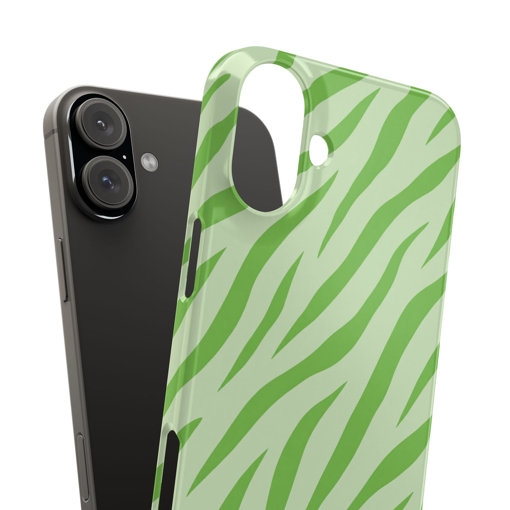 Green Zebra — Slim iphone Case