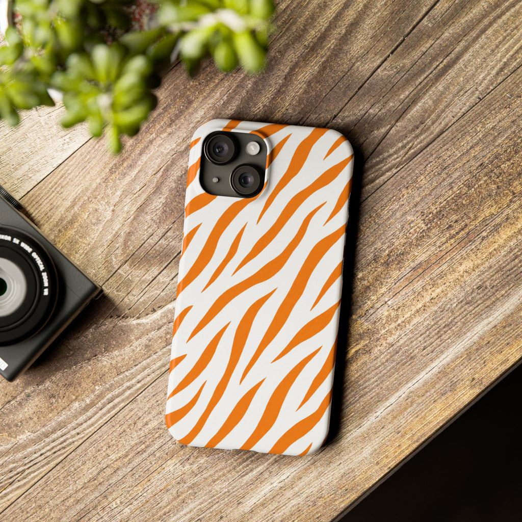 Orange Zebra— Slim iphone Case