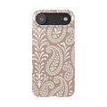 Beige Paisley — Slim iphone Case