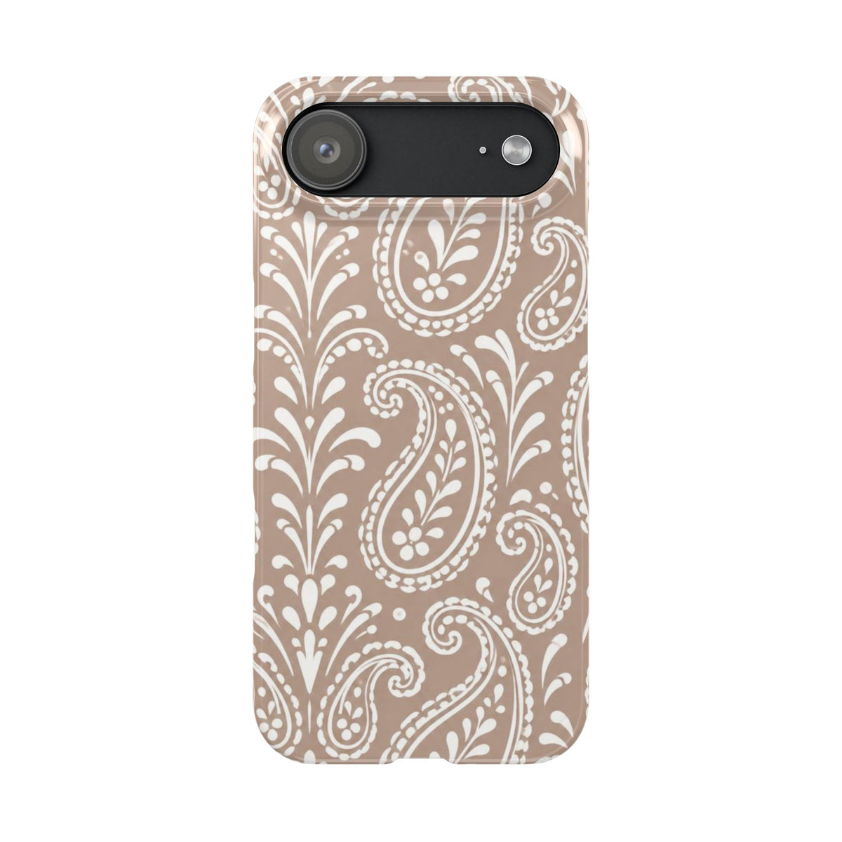 Beige Paisley — Slim iphone Case