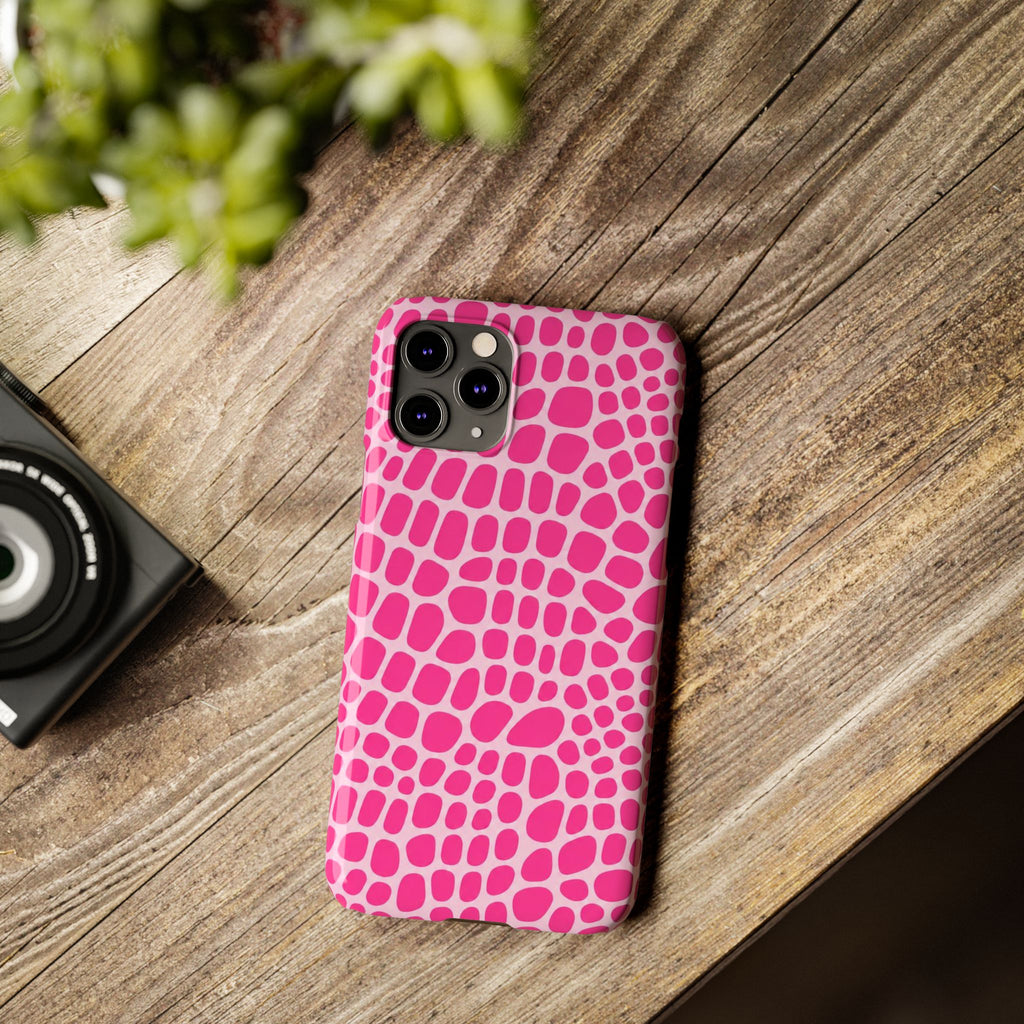 Pink Gator — Slim iphone Case