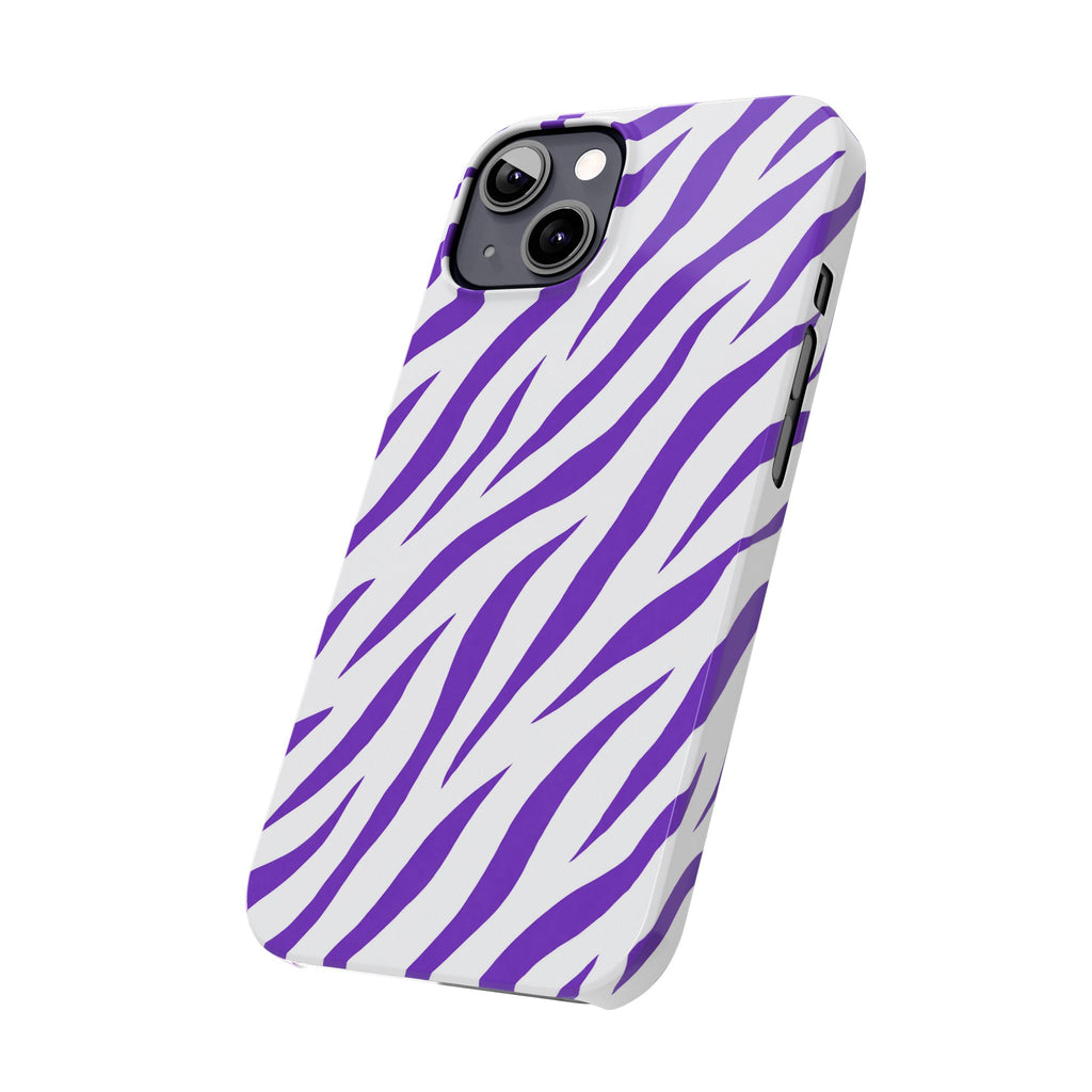 Purple Zebra  — Slim iphone Case